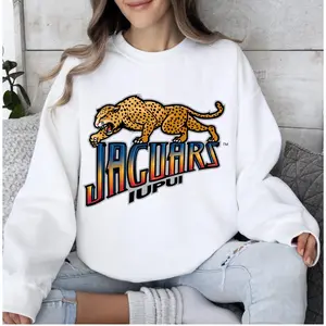 Retro IUPUI Jaguars Apparel, Vintage College Mascot Sweatshirt, Indiana Basketball Fan Gear, Alumni Graduate Pullover, Full Size, Full Color, For Men, For Women