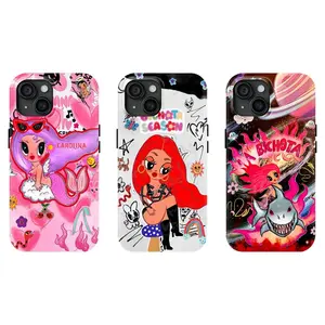 "Mañana Será Bonito (Bichota Season)" Pattern Phone Case | Ins-style mermaid cartoon girl pattern protective case, compatible with iPhone 17/16/15/14/13/12/11 Pro Max/Plus and Samsung Galaxy S23FE/22/23/24/25, perfect as a gift for friends.