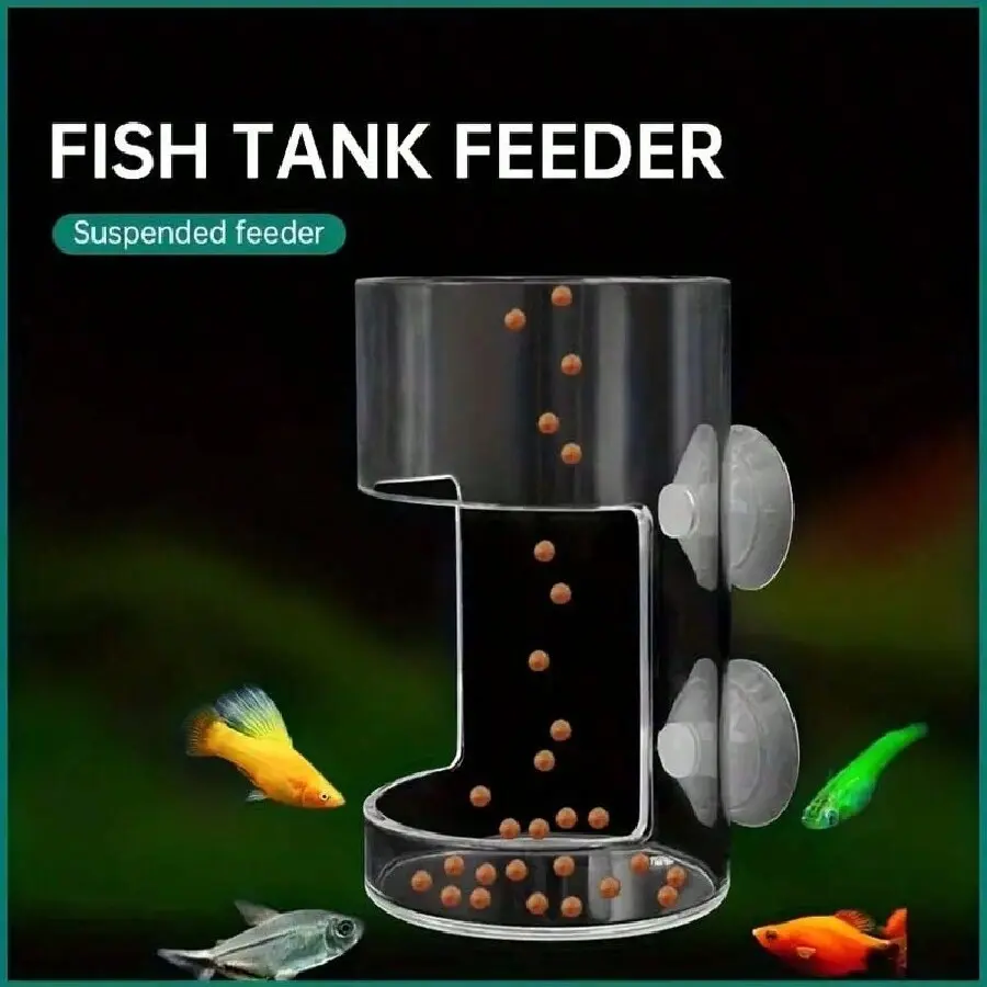 Aquarium Fish Tank Feeding Ring, Non-Slip Plastic Float Circle, Essential Fish Food Dispenser, Square/round Feeder for Aquarium Algae