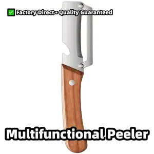 Multifunctional Thick Stainless Steel Peeler Set, Sharp Durable Design, Easy Peel Without Hand Injury, Ideal for Sugarcane Pineapple Fruits, Kitchen Gadgets