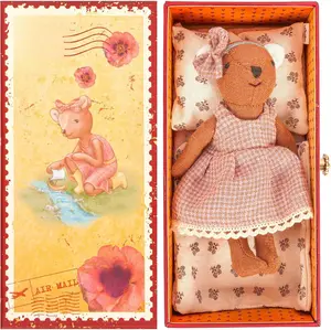 LEVLOVS Bear in a Box Bear Abigail in a Gift Box with The Bedding