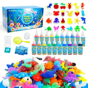 【24 Molds】Magic Water Elf Toy Kit for Kids - Make Your Own Squishies & Water Pets - DIY Craft Kits - Easter Gift, Birthday & Party Favors for Boys Girls
