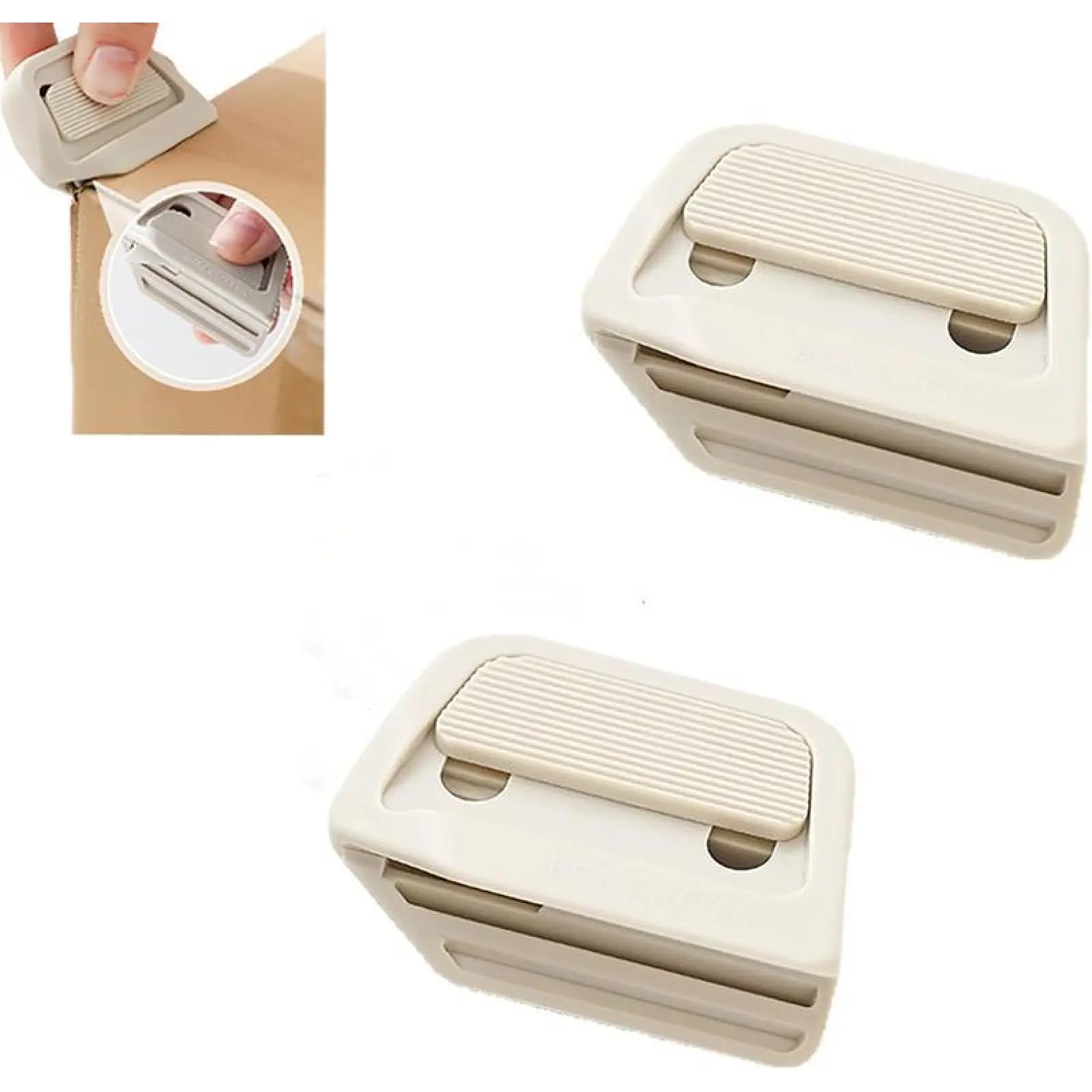 Mini Ceramic Paper Cutter with Ceramic Safety Blade - Pocket-Sized, Auto-Retractable Office Accessories, Stays Sharp Up to 10X Longer