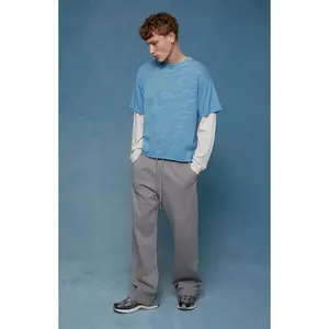 Pacsun Men's Light Gray Fleece Extreme Baggy Sweatpants