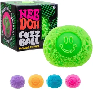 Flower Sensory Fidget Toy, Soft Fuzzy Squishy Squeeze Ball for Everyday Fun