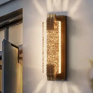 1 Pack Outdoor Wall Light Fixtures with Bubble Glass, Dusk to Dawn Sensor,Waterproof Exterior Sconces, LED Wall Lamp, Porch Lights, Wall Mounted 3000K Outside Wall Lights for House Front Door Garage Entryway