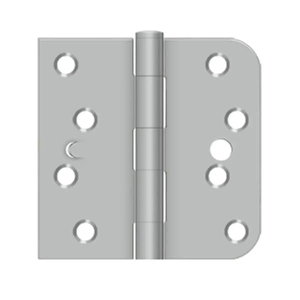 212 MAIN Deltana SS44058TA32D-RH Right-Handing Square Stainless Steel Hinge, 4x4x0.625 in, Brushed Stainless, Door Hardware