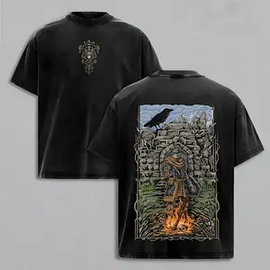 Dark Souls Bonfire Knight, Soulslike Fantasy Game Merch, Undead Warrior Gaming