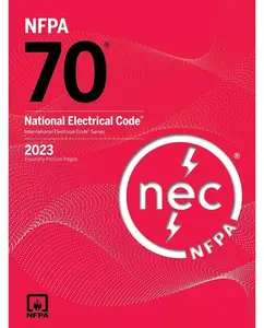 NFPA 70 National Electrical Code (2023) Trade Paperback Book with Self-Adhesive Index Tabs, Compliance Resource for Contractors, Safety Upgrades Tool to Work Faster, for Children's Science & Technology Learning