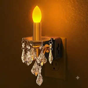 Candle Style Night Light with Light Sensor, Flameless Decoration Light with Function for Dinng Room,Living Room, Bedroom