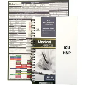 Notebook with 2 Day SOAP - Medical History and Physical Notebook, 50 Medical templates with Perforations