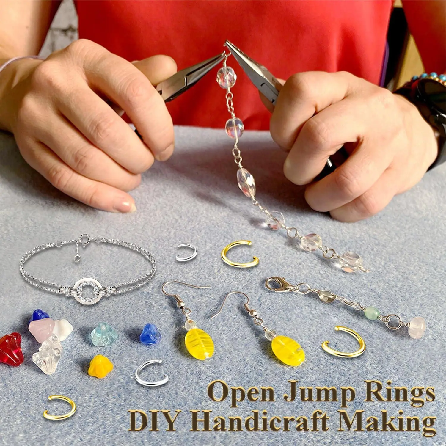 400pcs 5/32" Silver Tiny Jump Rings for Jewelry Making Replacement, Open Jump Ring Metal Jewelry Findings for Bracelets Necklaces Earrings Keychains Connectors Loops Repair Hardware 400pcs 5/32" Silver Tiny Jump Rings for Jewelry Making Replacement, Open Jump Ring Metal Jewelry Findings for Bracelets Necklaces Earrings Keychains Connectors Loops Repair Hardware