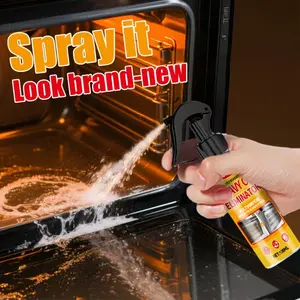 100ML Professional Kitchen Polish Oven Grease Remover Spray, Stove Oven Cleaner, Powerful Formula for Efficient Refurbishment, Suitable for Enamel and Ceramic Surfaces