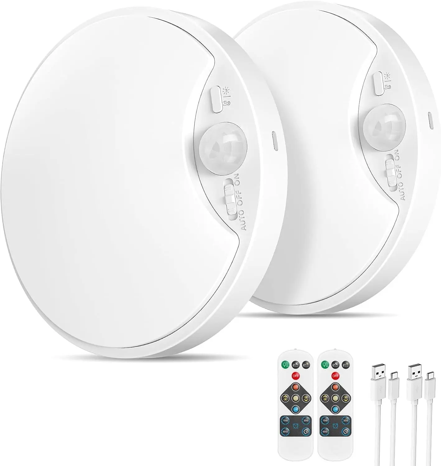 【2X Longer Runtime】MATULSA Magnetic Rechargeable Ceiling Light with Motion Sensor & Remote, Massive 10000mAh Battery, Wireless No Wiring LED Overhead Light, 3 Color Modes for Closet, Pantry, Bathroom, Hallway