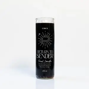 Return tp sender Candle - Fixed Design, Ideal for Decor, Natural Ingredients scented, Gift for mother, girl, frield, husband