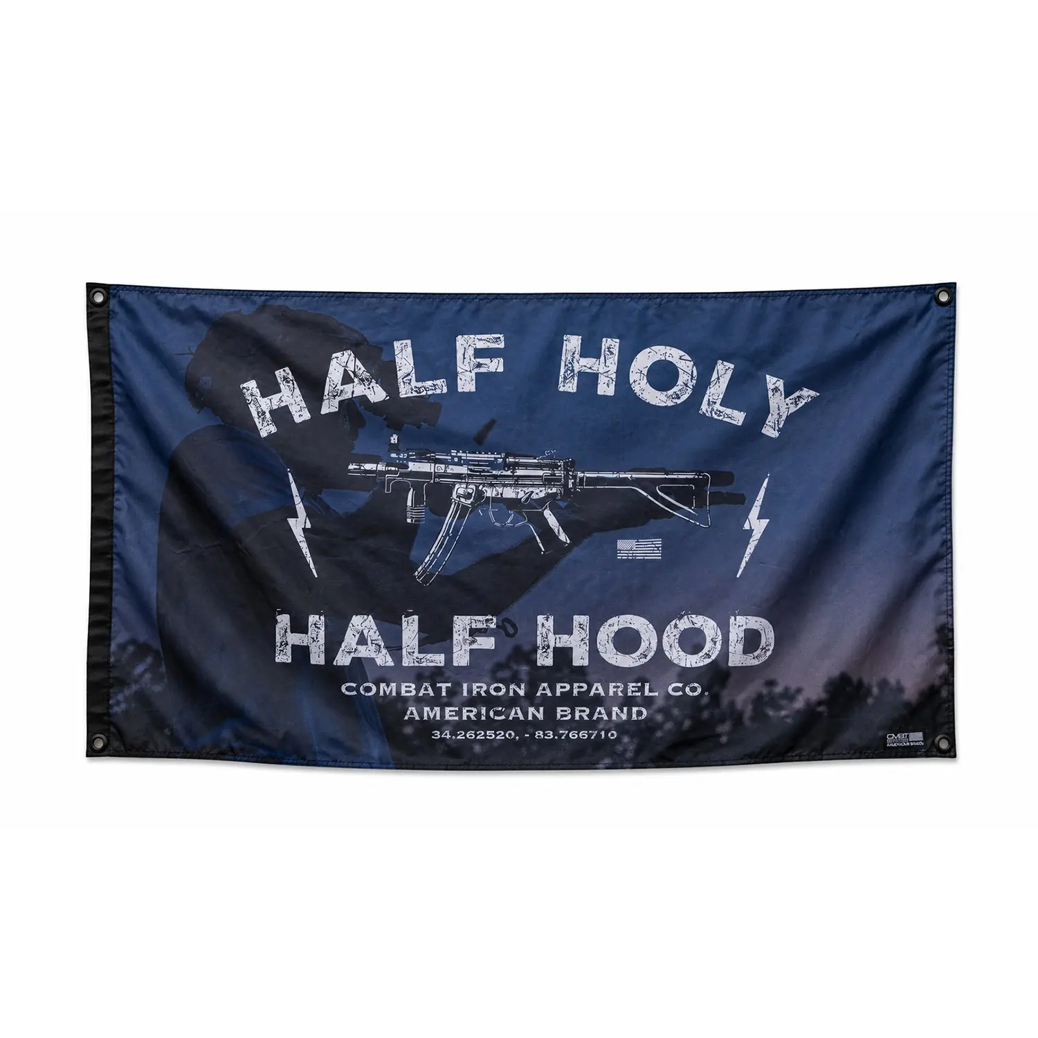 Half Hood. Half Holy. 3' x 5' Flag Half Hood. Half Holy. 3' x 5' Flag