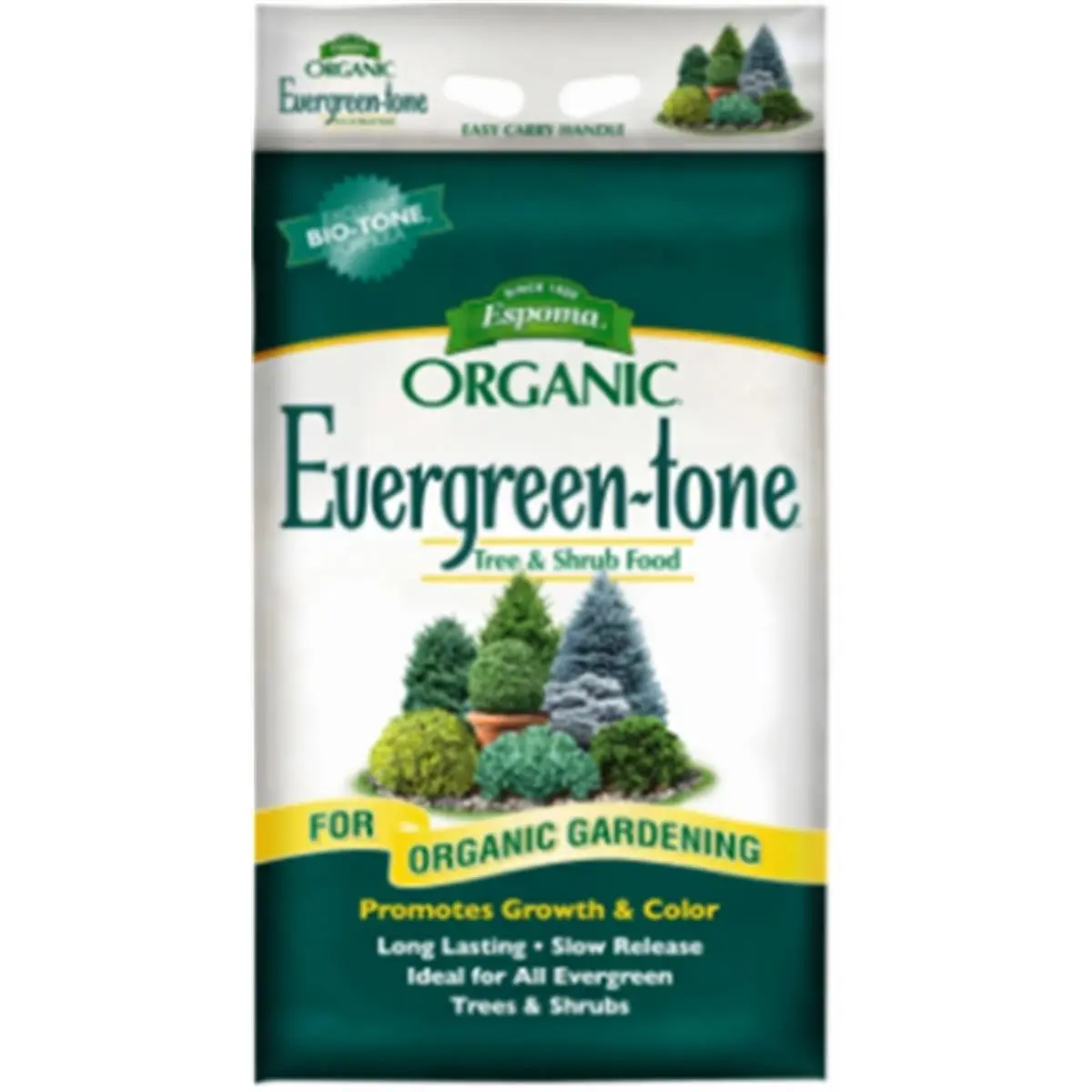 Espoma ET18 Evergreen Tone Organic Natural Solid Fertilizer - 18 lbs Bagged Slow-Release Outdoor Garden Soil Enhancer with Bio-Tone for Plant Growth (Home Improvement Garden Supplies)