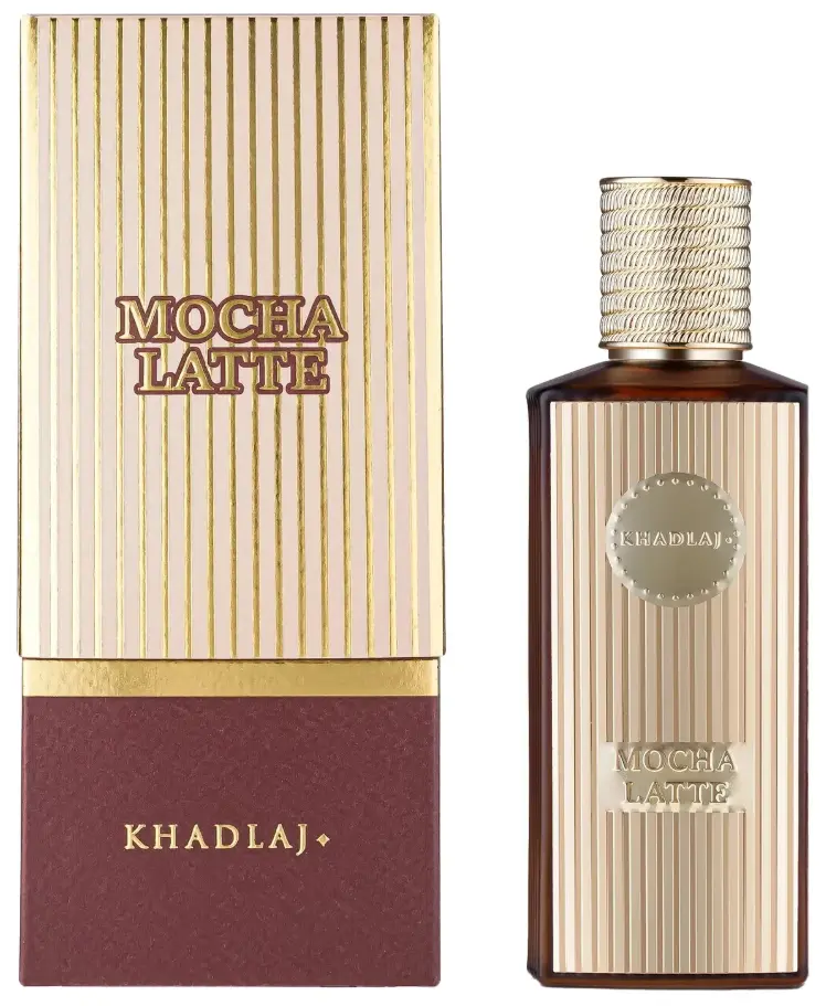 KHADLAJ Caffe Latte Extrait de Parfum Spray, Gourmand Fragrance Blend with Coffee, Vanilla, and Caramel Notes, Unisex Perfume, 3.4 oz, Intimate Settings