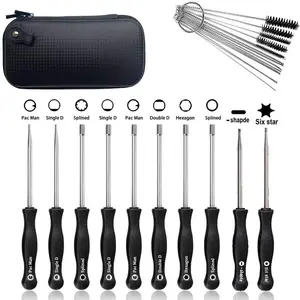 10pcs Carburetor Adjustment Tool Set with Cleaning Brush and Carrying Case for Common 2 Cycle Engine - Tune up Adjusting Tool