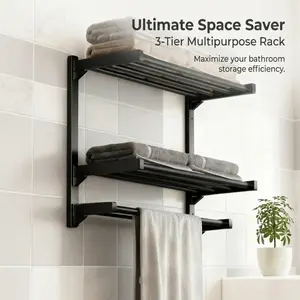 Bathroom Storage Rack Space Saver Multipurpose Organizer for Bathroom Bathroom Hardware