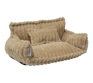 Paw & Purrs Grooved Pet Bed for Small to Medium Dogs or Cats