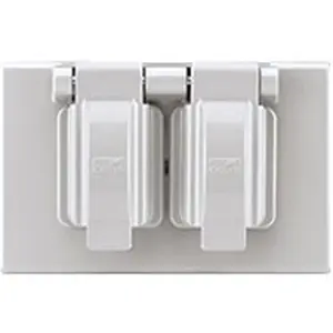 Cooper Wiring S1962W-SP Duplex Receptacle Outlet Cover