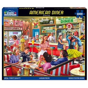 American Diner (1397pz) - 1000 Piece Jigsaw Puzzle