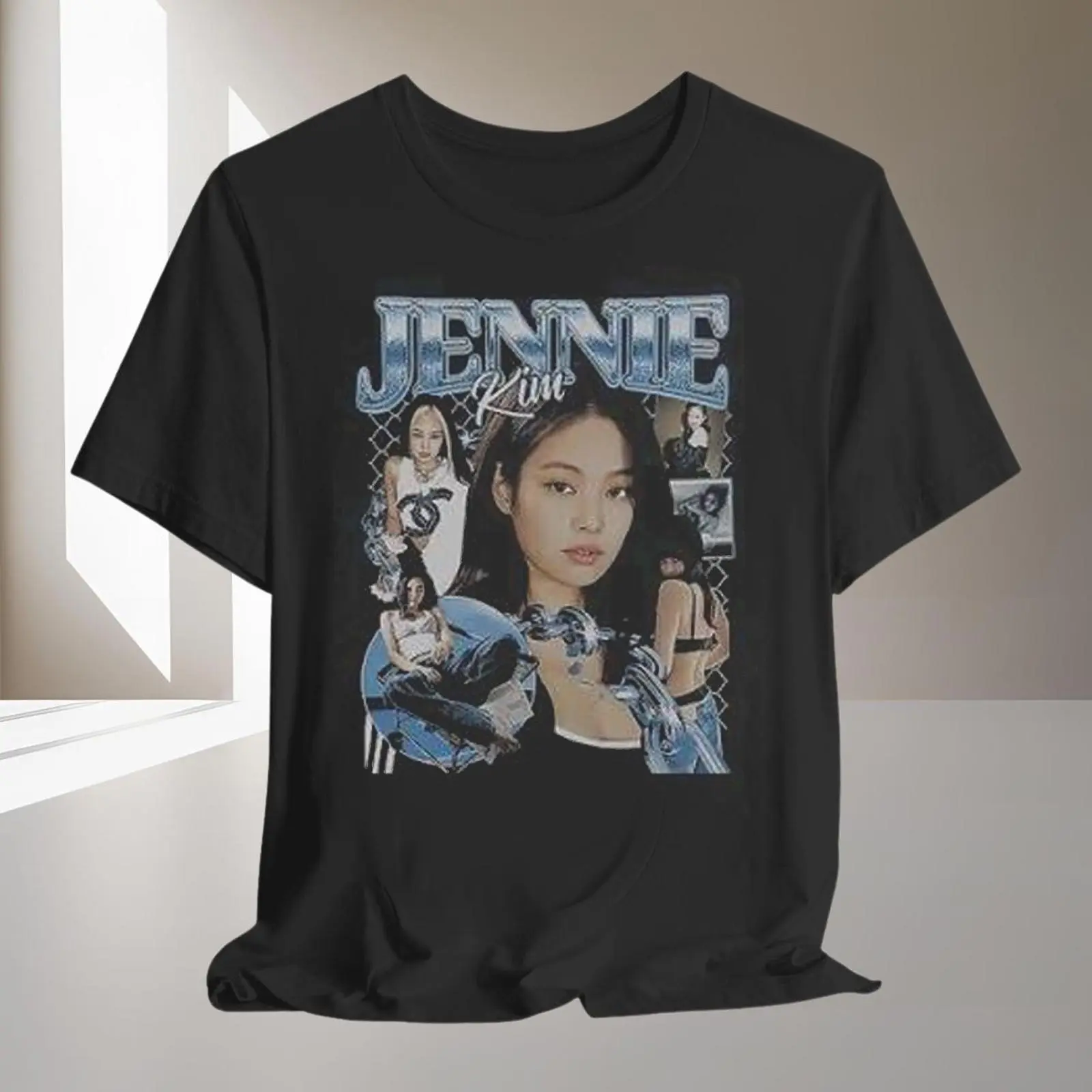 Jennie Shirt Vintage K Pop Star Graphic Unisex Cotton T-Shirt