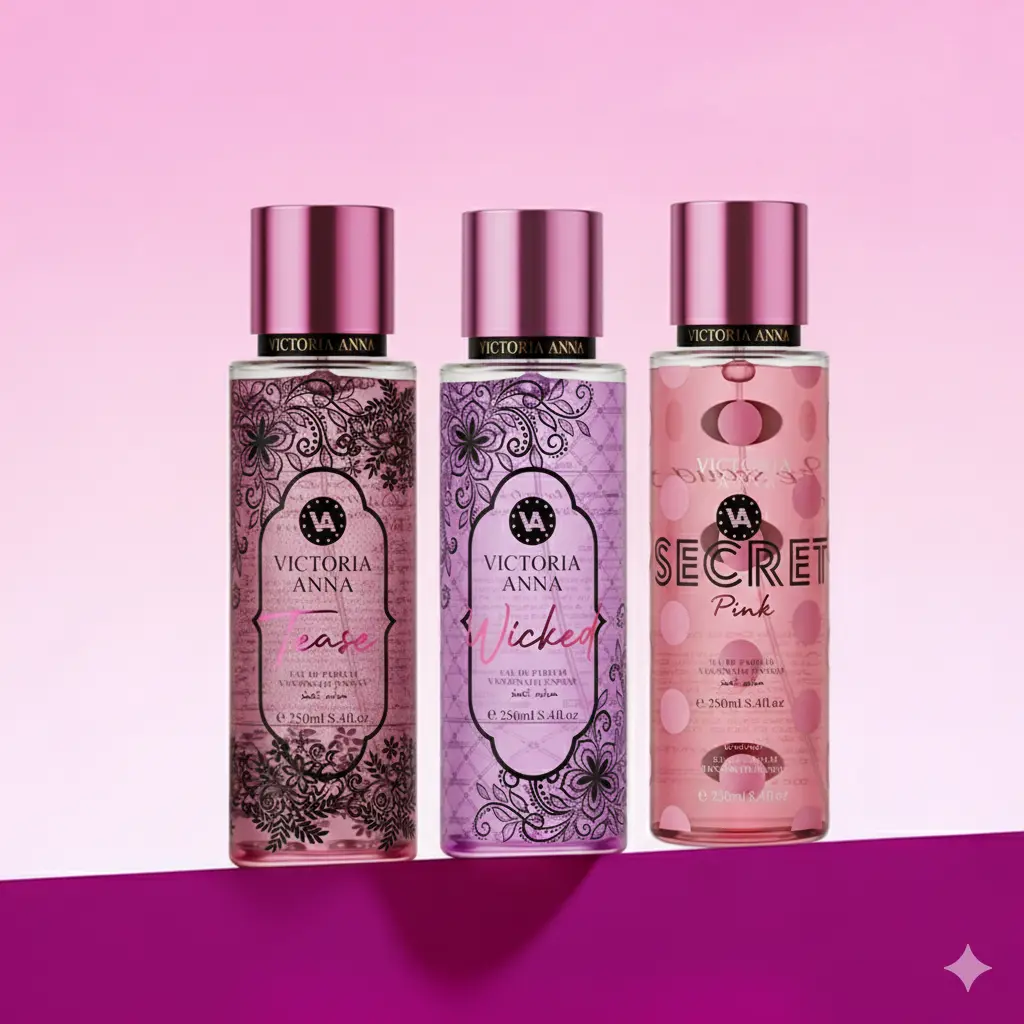 Wicked 3-in-1 EDP Unisex Fragrance, 24-Hour Long-Lasting Floral Fruity Scent with Vanilla Woods Notes, 250ml 3-Flavors Single Bottle Women's Daily Wear Perfume