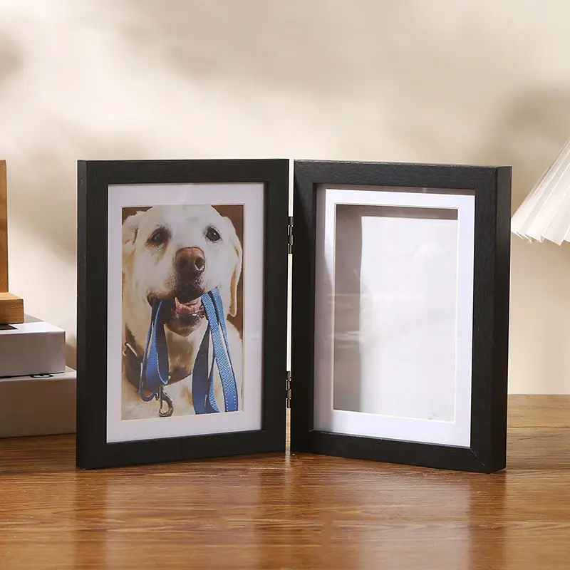 Pet Paw Print Souvenir Kit 7-inch Picture Frame & Clay Mold DIY Pet Growth Memory Display Christmas Gifts Hand Casting Kit Custom Care