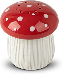 Mushroom Baking Soda Holder For Fridge Deodorizer Ceramic Baking Soda Fridge Holder Odor Absorber Container Smell Remover Cute Fridge Deodorizer Refrigerator Odor Eliminator(No Soda)