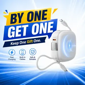 [BOGO]Charmast 10000mAh MagSafe Power Bank 20W Wireless Portable Charger with Built-in USB-C, 3-in-1 Fast Charging for smartphones, wireless earbuds & smartwatches. Lightweight Battery Powered Cable ,Travel Gadgets  #SummerWins#DealsForYouDays
