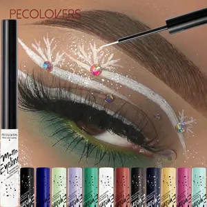 12pcs/set Colorful Liquid Bright-Colored Eye Shadow, Waterproof Long-Lasting, Quick-Dry, Create A Variety of Beautiful Eye Makeup Looks, Makeup Beauty Cosmetics