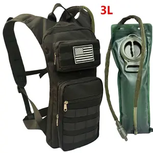 Men's Tactical Water Bag Backpack, Large Capacity Hiking Running Outdoor Camping Climbing, Durable Design Comfortable for Adventure, Bike Bag, Bicycle Backpack