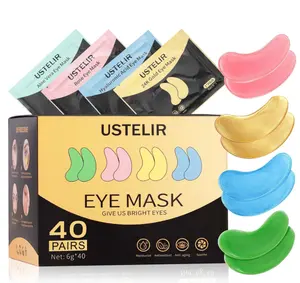 Under Eye Patches, 40 Pairs Eye Mask for Dark Circles, Puffy Eyes, Undereye Bags,Wrinkles,Eye Mask Patches with 24K Gold, Hyaluronic Acid,Rose & Aloe Vera, Eye Treatment Skin Care for Men & Women Gift