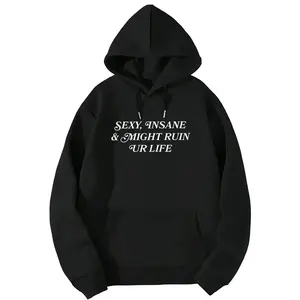 Flirty Long Sleeve Hoodies with Bold Graphics – Meme-Inspired Gen Z Humor, Perfect for Relationship Vibes