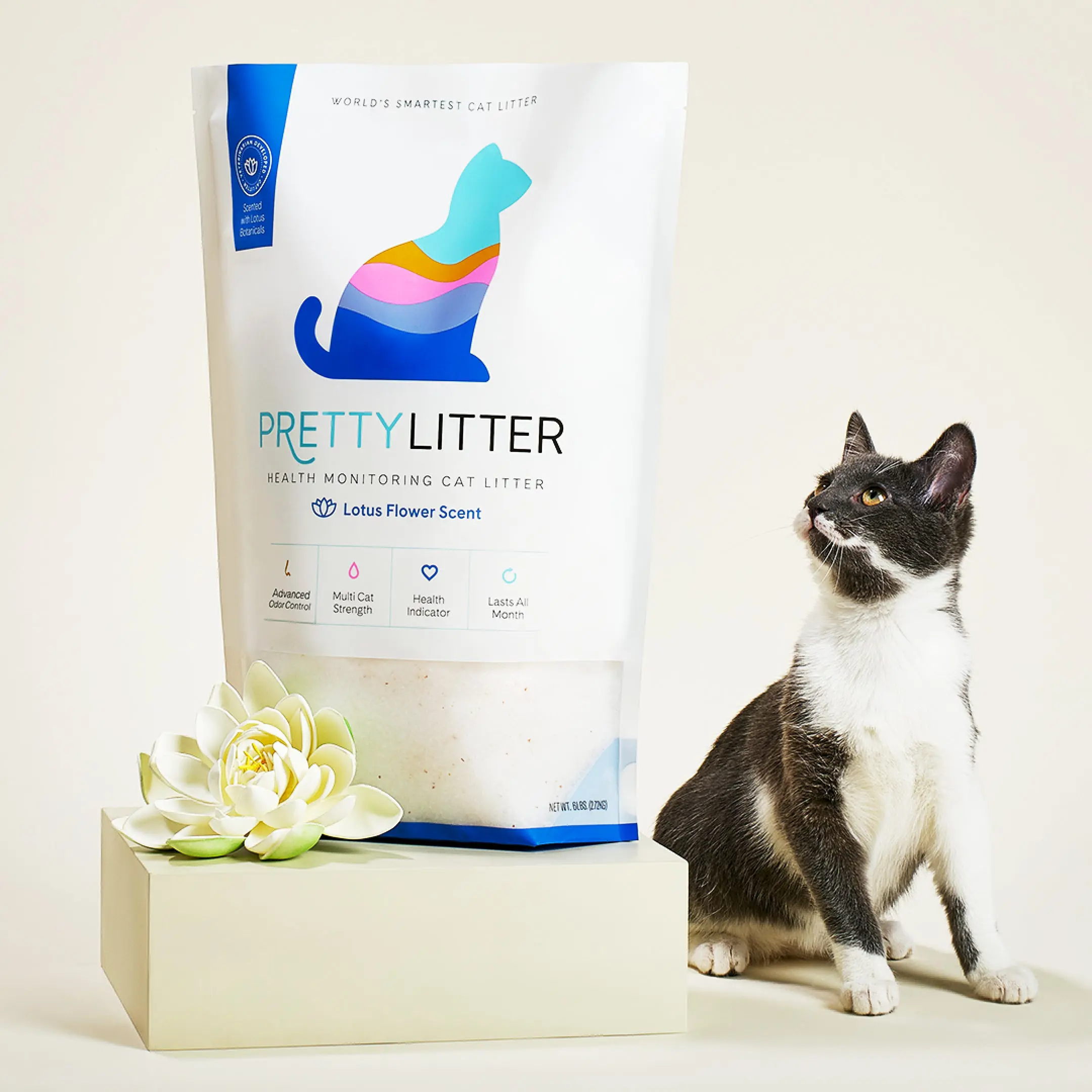 PrettyLitter Lotus Scented Cat Litter, 6lb PrettyLitter Lotus Scented Cat Litter, 6lb