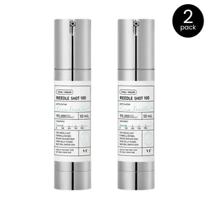 [Official VT Cosmetics Partner] Reedle Shot 100 Duo 50ml, Microneedling Serum, Reedle Shot for All skin type, Skin Boosting, Skin Boosting For All days, Riddle Shot Line, Promotes Absorption, Special At Home Skincare, Rejuvenating Skin with needles