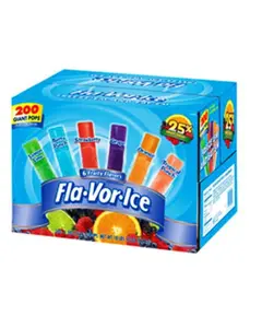 Flavor Ice Plus Assorted Flavors with Juice, 200-Count