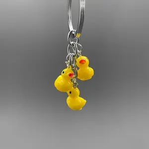 1/20pcs Quackie Cute Duck Keychain, Yellow Duckling Charm for Keys, Bags, Car - Perfect Gift for Duck Lovers, Cute Charms Keychain