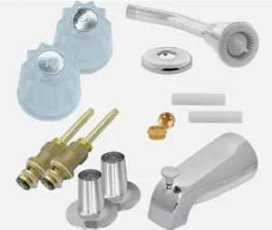 Complete Shower Repair Replacement Kit for Hot and Cold Shower Systems, 2 Hot...