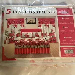 Wrinkle-Resistant Microfiber Bed Skirt for Twin Size, Easy-to-Install 14-Inch Drop Dust Ruffle