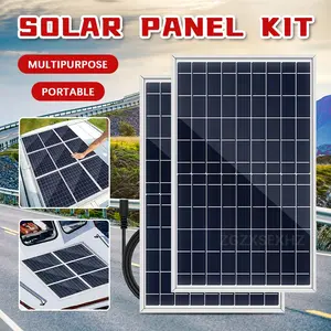 ZGZXSEXHZ Brand 1 Piece 10W Solar Panel, Portable Solar Charger with Controller, DC Port, Outdoor, Camping, for Hiking, Cell Phone, Watch, RV, Boat, Camping, Emergency Power Supply