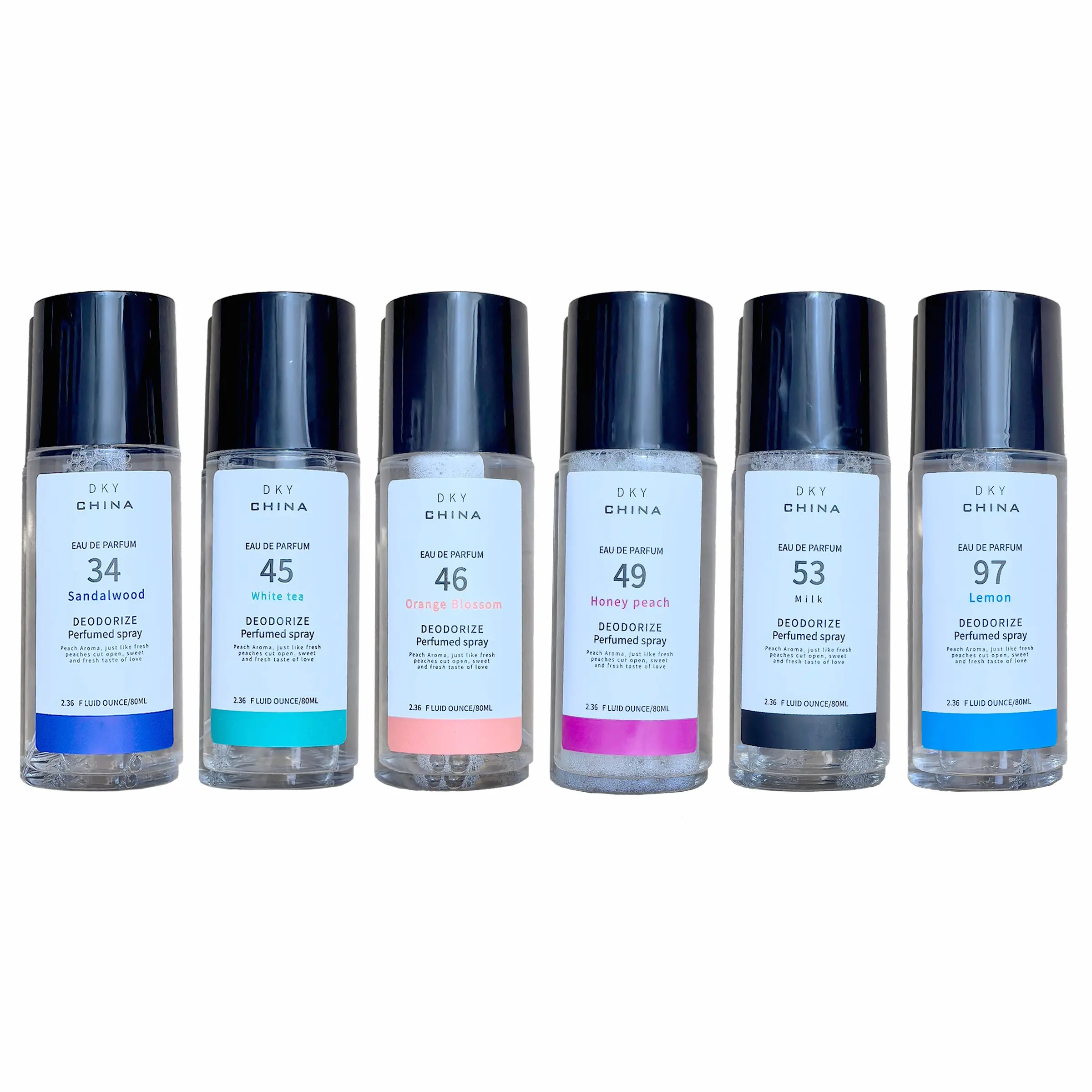 80ML Portable Deodorizing Anti Odor Spray for Men & Women, Lasting Fresh Floral Scent Fragrances, Eliminates Mold and Odors, Travel-Friendly Scented Fabric Freshener