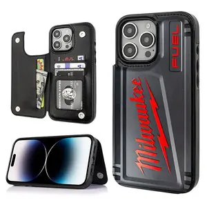 Black Faux Leather TPU Smartphone Casing - 2D Flat UV Printing, Multi-Model iPhone Accessory, Handheld Devices Protective Cover, Ideal for High-End Business Users, Suitable for Gifting