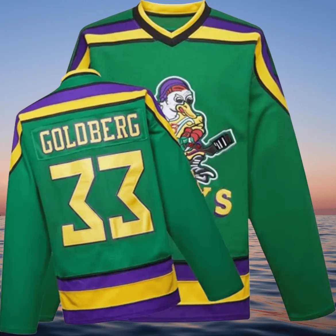 [FallFreshness] Mighty DucksJersey, 96 Conway Jersey, 99 Banks Jersey,Movie lce Hockey Jersey,Broidery Letters ancNumbers in Sport Specific Clothing in Sports &Outdoors