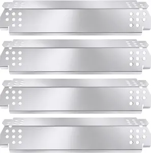 Grill Heat Plate Parts for Home Depot Nexgrill 720-0830H, 720-0888N, 720-0888, 720-0864, 720-0896B, Stainless Steel Grill Heat Tent, Burner Cover, Flame Tamer for 4 Burner Members Mark 720-0830G