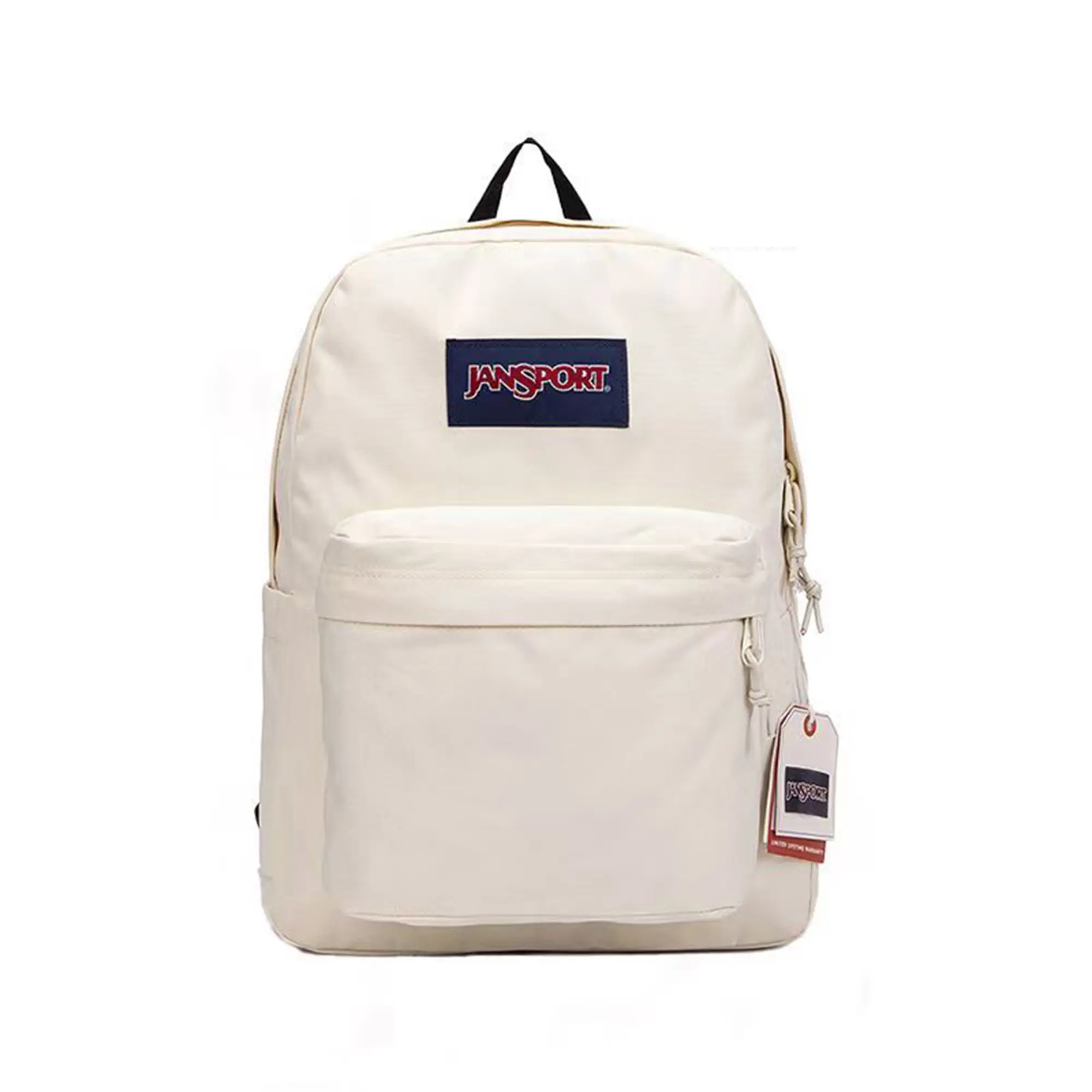 Classic Polyester School Size Backpack for Daily Use, Unisex Casual Daypack for Teens & College with Front Zipper & Side Water Bottle Pocket, School Size Backpacks, Everyday Backpack, Multifunctional Travel Backpack