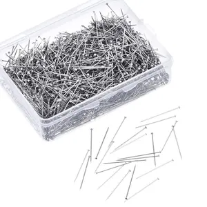 Straight Pins for Crafts, Sewing Pins for Fabric, Dressmaker Pins, Long 1.4 Inch Flat Head Pins for Quilting, Jewelry DIY, Sewing Supplies Crafts, Sewing Tools