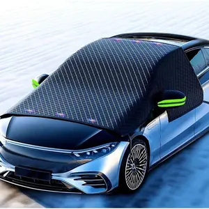 Winter extended and oversized car snow cover, portable car snow shield, easy to install, suitable for all seasons, ice and snow products, snow protection, frost protection, ice and snow products, fits most cars, Car Accessories